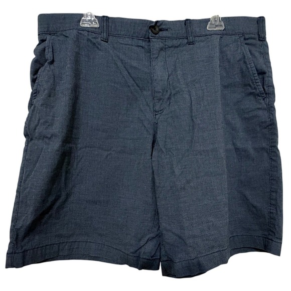 Marc Anthony Other - Marc Anthony Slim Fit Stretch Waist Shorts Blue Micro Pattern Size 38W Fathers D